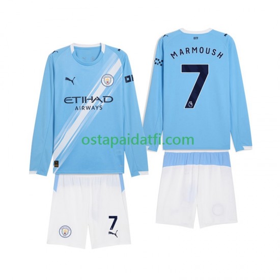 Manchester City Lapset Kotipeli Jalkapallopaidat 2025-2026 Omar Marmoush 7 Pitkähihainen