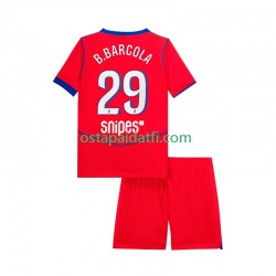 Paris Saint-Germain Lapset Kolmaspeli Jalkapallopaidat 2025-2026 Bradley Barcola 29 Lyhythihainen