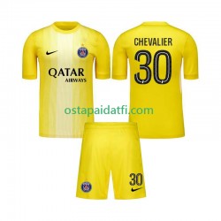 Paris Saint-Germain Lapset Maalivahdin Kolmaspeli Jalkapallopaidat 2025-2026 Lucas Chevalier 30 Lyhythihainen
