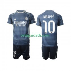 Real Madrid Lapset Vieraspeli Jalkapallopaidat 2025-2026 Kylian Mbappe 10 Lyhythihainen