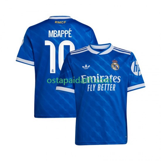 Real Madrid Miehet Kolmaspeli Jalkapallopaidat 2025-2026 Kylian Mbappe 10 Lyhythihainen
