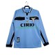 SS Lazio Miehet Retro Kotipeli Jalkapallopaidat 1998 1999 Pitkähihainen
