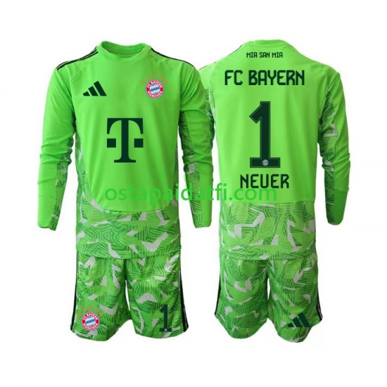 FC Bayern München Lapset Maalivahdin Kotipeli Jalkapallopaidat 2026-2027 Manuel Neuer 1 Pitkähihainen