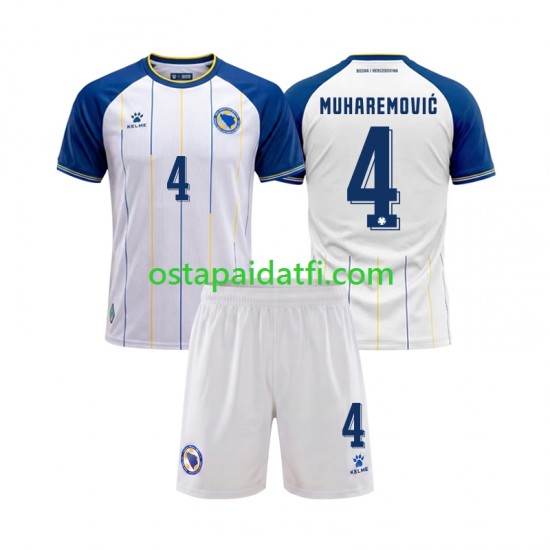 Bosnia ja Hertsegovina Lapset Vieraspeli Jalkapallopaidat MM 2026 Tarik Muharemovic 4 Lyhythihainen