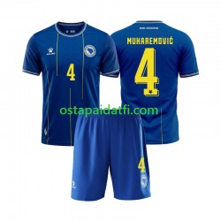 Bosnia ja Hertsegovina Lapset Kotipeli Jalkapallopaidat MM 2026 Tarik Muharemovic 4 Lyhythihainen