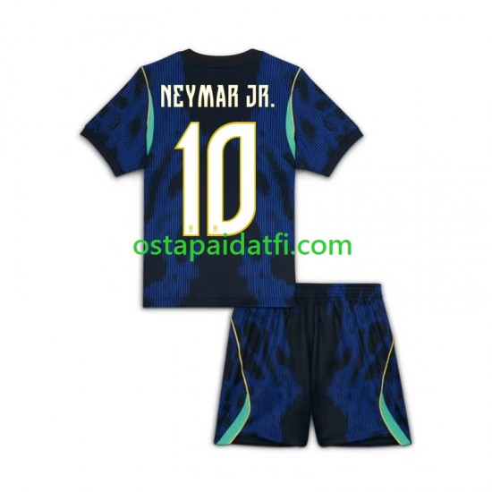 Brasilia Lapset Vieraspeli Jalkapallopaidat MM 2026 Neymar JR 10 Lyhythihainen