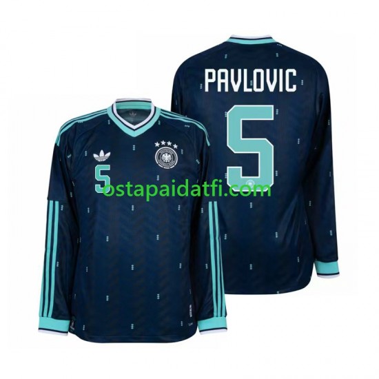 Saksa Miehet Vieraspeli Jalkapallopaidat MM 2026 Aleksandar Pavlovic 5 Pitkähihainen