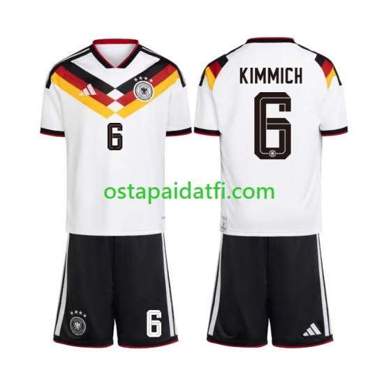 Saksa Lapset Kotipeli Jalkapallopaidat MM 2026 Joshua Kimmich 6 Lyhythihainen