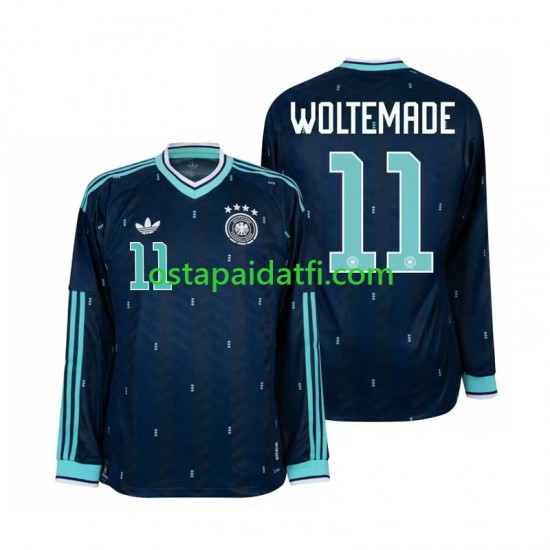 Saksa Miehet Vieraspeli Jalkapallopaidat MM 2026 Nick Woltemade 11 Pitkähihainen