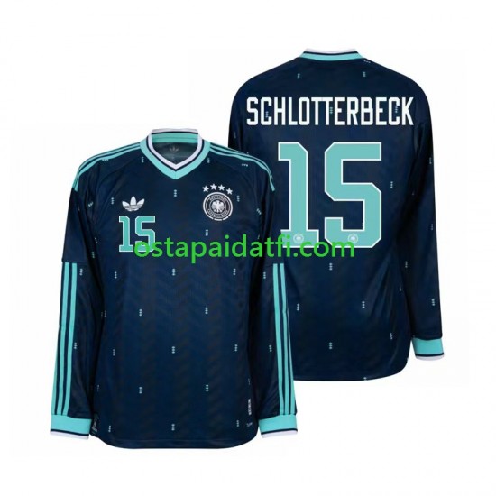 Saksa Miehet Vieraspeli Jalkapallopaidat MM 2026 Nico Schlotterbeck 15 Pitkähihainen