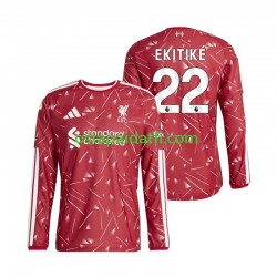 Liverpool Miehet Kotipeli Jalkapallopaidat 2026-2027 Hugo Ekitike 22 Pitkähihainen