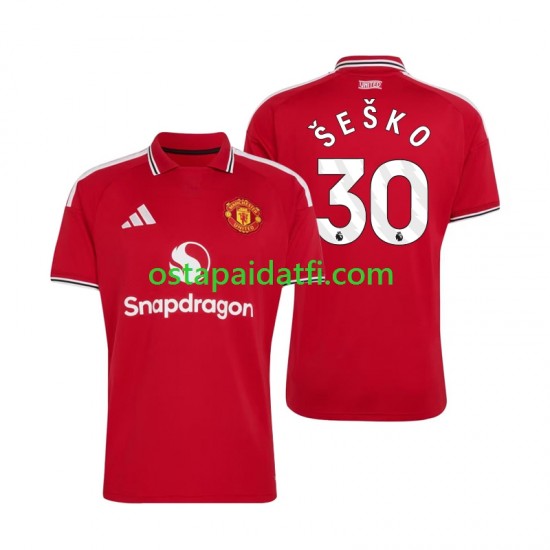 Manchester United Miehet Kotipeli Jalkapallopaidat 2026-2027 Benjamin Sesko 30 Lyhythihainen