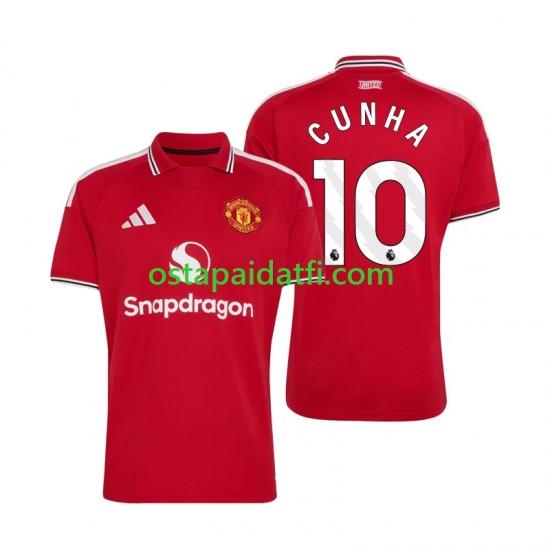Manchester United Miehet Kotipeli Jalkapallopaidat 2026-2027 Matheus Cunha 10 Lyhythihainen