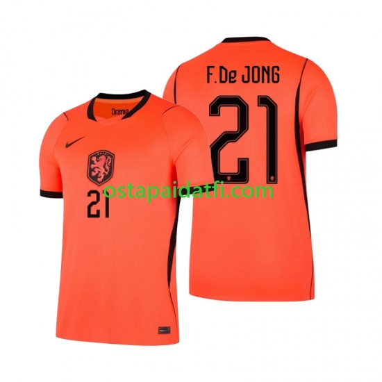 Alankomaat Miehet Kotipeli Jalkapallopaidat MM 2026 Frenkie de Jong 21 Lyhythihainen