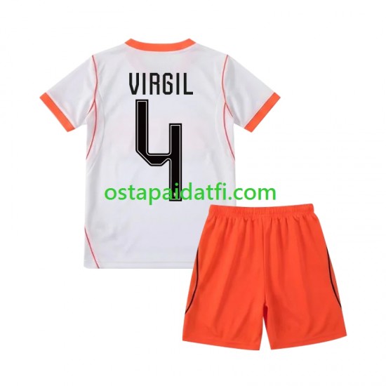 Alankomaat Lapset Vieraspeli Jalkapallopaidat MM 2026 Virgil van Dijk 4 Lyhythihainen