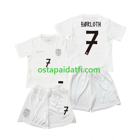 Norja Lapset Kolmaspeli Jalkapallopaidat MM 2026 Alexander Sorloth 7 Lyhythihainen