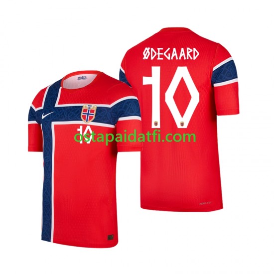 Norja Miehet Kotipeli Jalkapallopaidat MM 2026 Martin Odegaard 10 Lyhythihainen