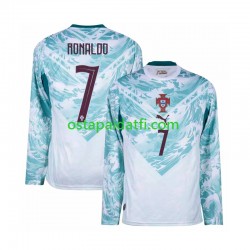 Portugali Miehet Vieraspeli Jalkapallopaidat MM 2026 Cristiano Ronaldo 7 Pitkähihainen