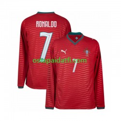 Portugali Miehet Kotipeli Jalkapallopaidat MM 2026 Cristiano Ronaldo 7 Pitkähihainen
