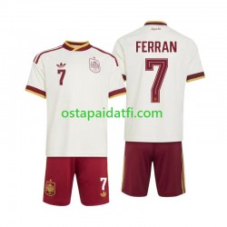 Espanja Lapset Vieraspeli Jalkapallopaidat MM 2026 Ferran Torres 7 Lyhythihainen