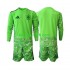 Espanja Lapset Maalivahdin Jalkapallopaidat MM 2026 6th Green color Pitkähihainen