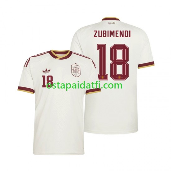 Espanja Miehet Vieraspeli Jalkapallopaidat MM 2026 Martin Zubimendi 18 Lyhythihainen