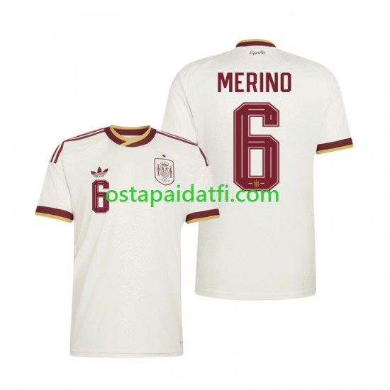 Espanja Miehet Vieraspeli Jalkapallopaidat MM 2026 Mikel Merino 6 Lyhythihainen