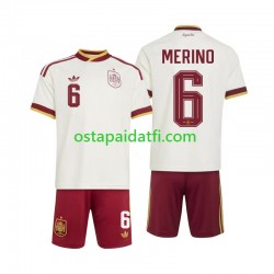 Espanja Lapset Vieraspeli Jalkapallopaidat MM 2026 Mikel Merino 6 Lyhythihainen