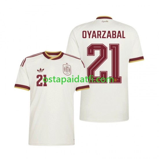 Espanja Miehet Vieraspeli Jalkapallopaidat MM 2026 Mikel Oyarzabal 21 Lyhythihainen