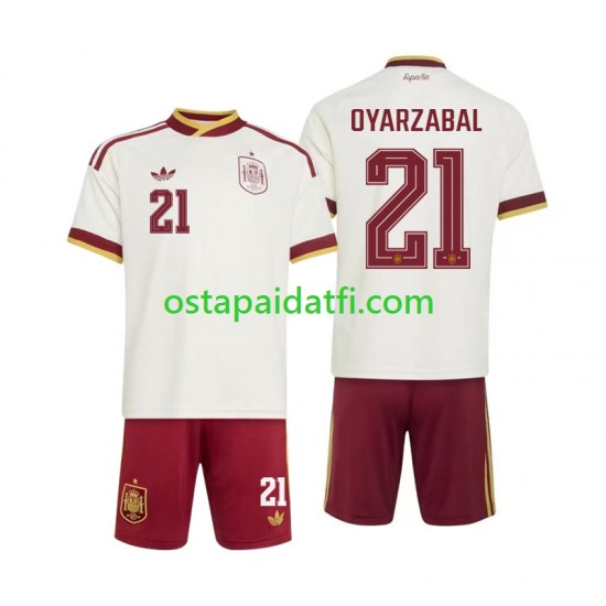 Espanja Lapset Vieraspeli Jalkapallopaidat MM 2026 Mikel Oyarzabal 21 Lyhythihainen