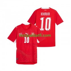 Sveitsi Miehet Kotipeli Jalkapallopaidat MM 2026 Granit Xhaka 10 Lyhythihainen