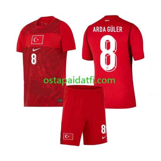 Turkki Lapset Kotipeli Jalkapallopaidat MM 2026 Arda Guler 8 Lyhythihainen