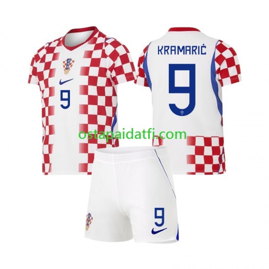 Kroatia Lapset Kotipeli Jalkapallopaidat MM 2026 Andrej Kramaric 9 Lyhythihainen
