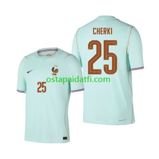 Ranska Miehet Vieraspeli Jalkapallopaidat MM 2026 Rayan Cherki 25 Lyhythihainen