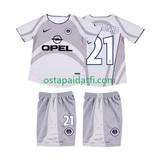 AC Milan Lapset Retro Vieraspeli Jalkapallopaidat RONALDINHO 21 2001 2002 Lyhythihainen