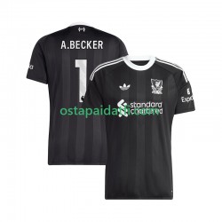 Liverpool Miehet Maalivahdin Neljäspeli Jalkapallopaidat 2025-2026 Alisson Becker 1 Lyhythihainen