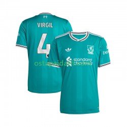 Liverpool Miehet Kolmaspeli Jalkapallopaidat 2025-2026 Virgil van Dijk 4 Lyhythihainen
