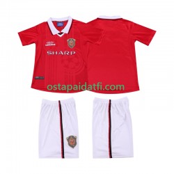 Manchester United Lapset Retro Kotipeli Jalkapallopaidat 1999 2000 Lyhythihainen