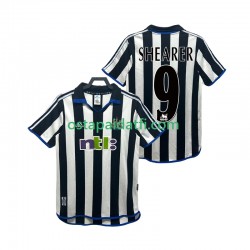 Newcastle United Miehet Retro Kotipeli Jalkapallopaidat SHEARER 9 2000 2001 Lyhythihainen