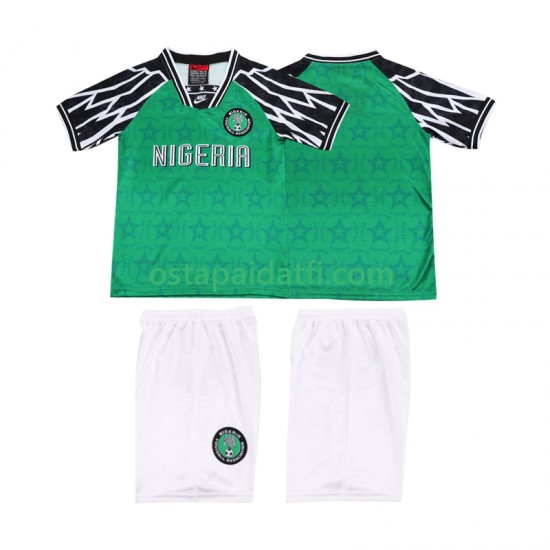Nigeria Lapset Retro Kotipeli Jalkapallopaidat 1995 Lyhythihainen