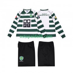 Sporting CP Lapset Retro Kotipeli Jalkapallopaidat 2001 2003 Pitkähihainen